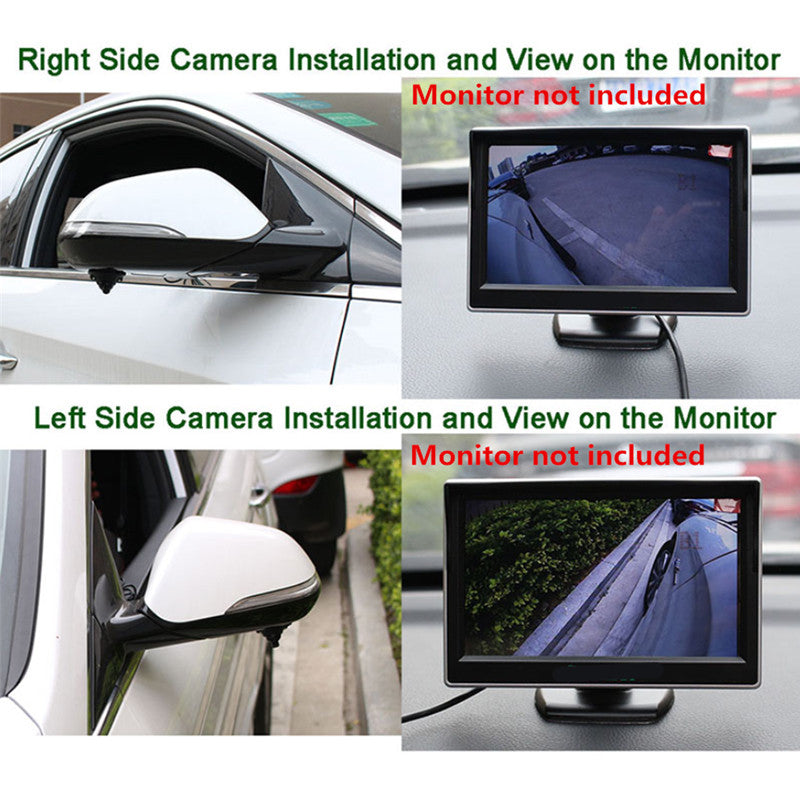 Waterproof automatic front and rear view camera, 170° light-sensitive LED, night vision. n