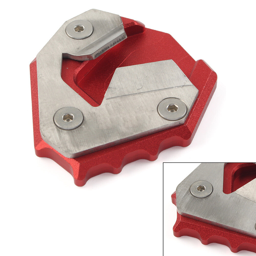 for BMW S1000XR 2014-2018 Kickstand Side Stand Enlarger Foot Support Plate Red