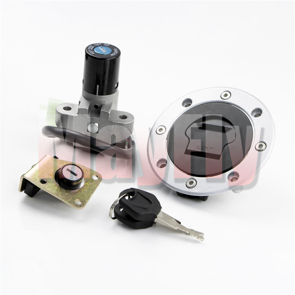 Fit For GSF250/400 GSX600F/750F Ignition Switch Lock Fuel Gas Cap Cover Key for Seat