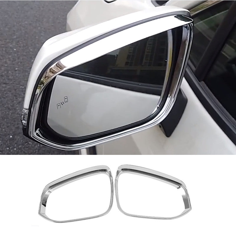 Fit For Highlander 2020-2024 2PCS Side Mirror Rain Eyebrow Cover Trim v