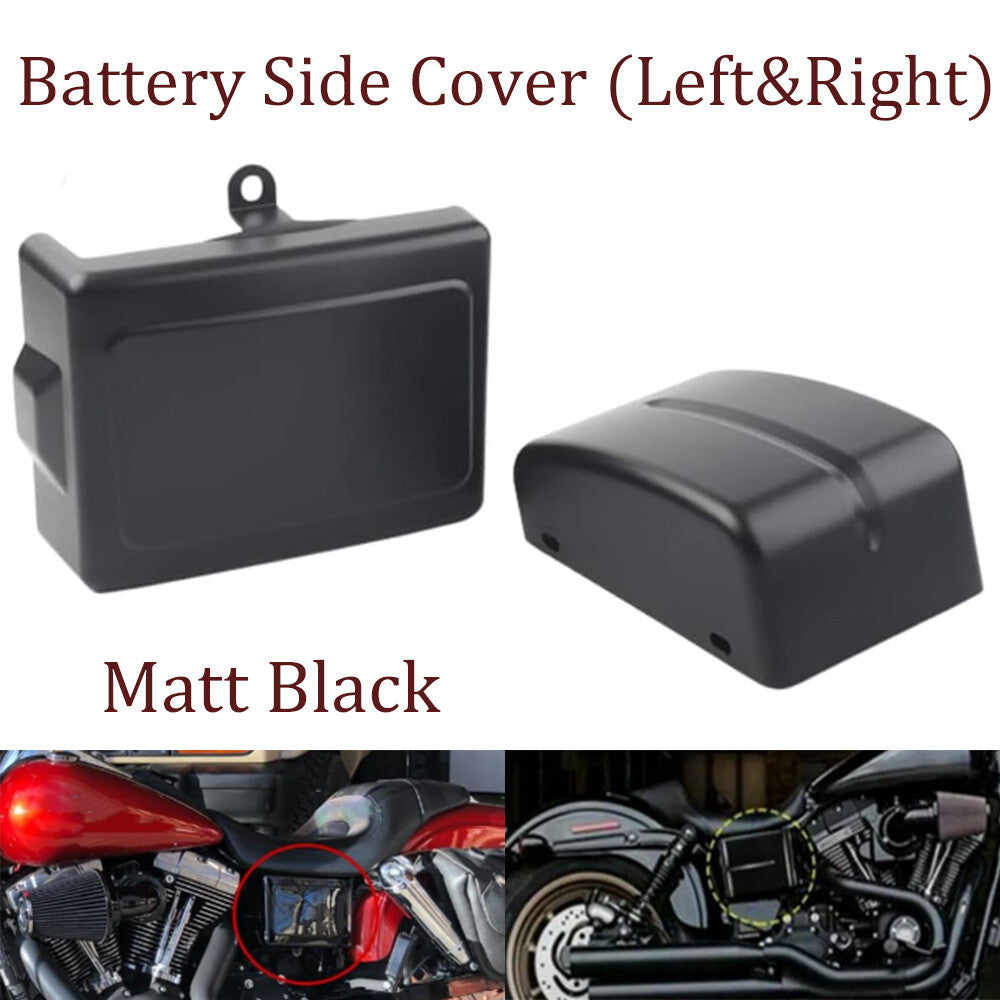 Matt Black Battery Side Fairing for Harley Softail Street Bob 2006 - 2017 n