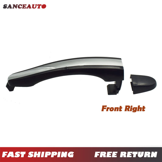 Right front chrome exterior door handle with keyhole for Hyundai Azera 2006 - 2011 - n