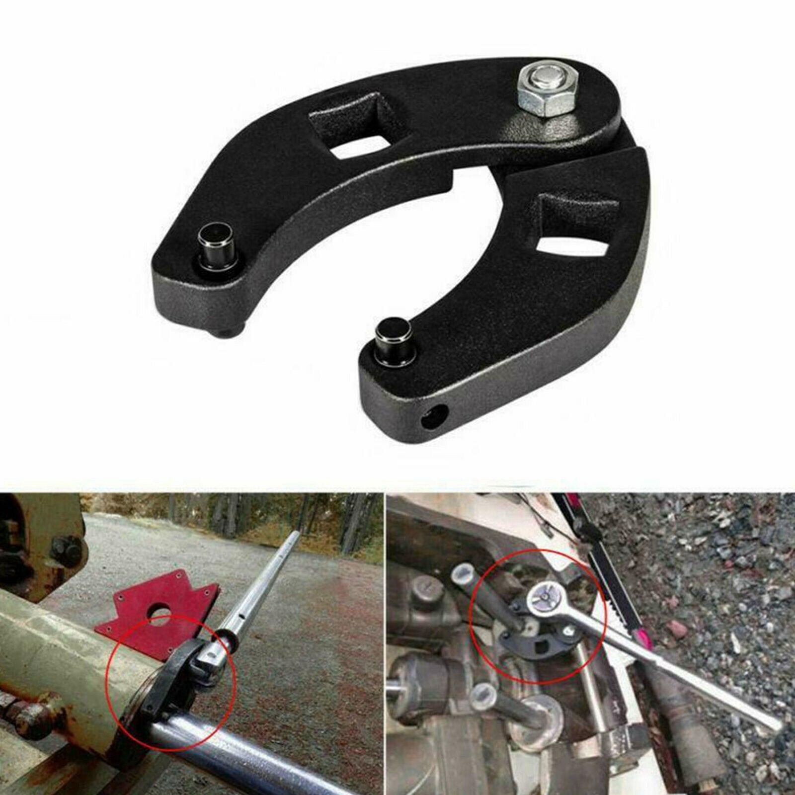 Heavy Duty Adjustable Gland Nut Wrench Tool fit Hydraulic Cylinder Cap Remove AT