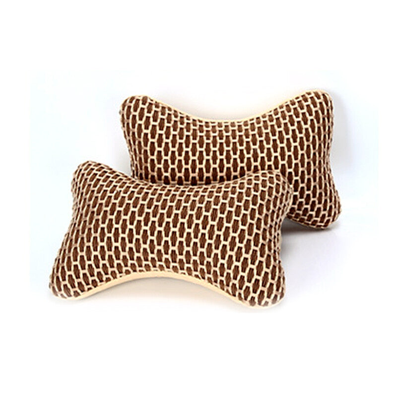 2-Pack Summer Ice Silk Car Pillows, Headrests, Neck Supports, and Relaxation Pads n
