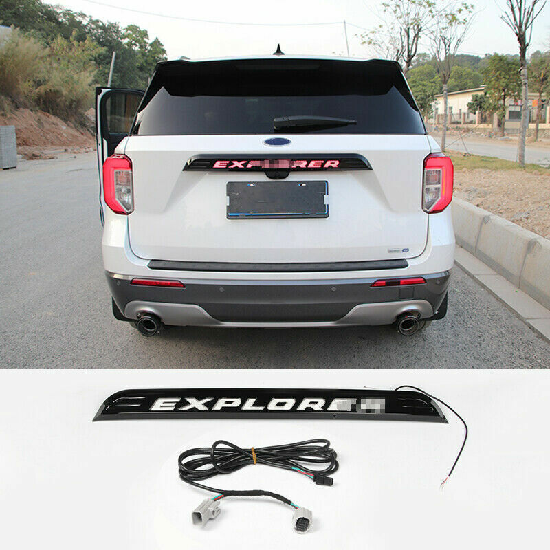 Car LED Badge Rear Trunk Tailgate Molding Trim Strip  for ford  Explorer 2020-2022