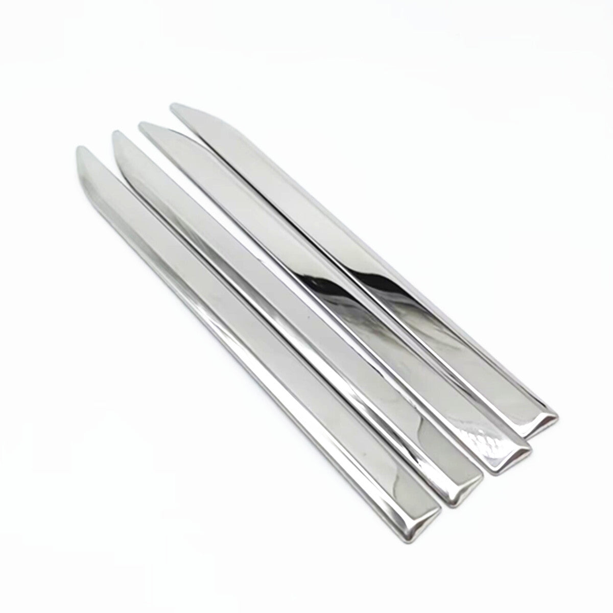 Front Door Side Fenders Chrome Emblem Dagger Molding Trims 4Pcs Car Accessories