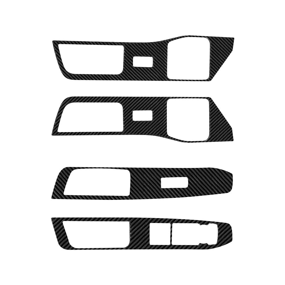 Red Carbon Fiber Rearview Mirror Anti-collision Trim Cover For F30 2013-2019 v