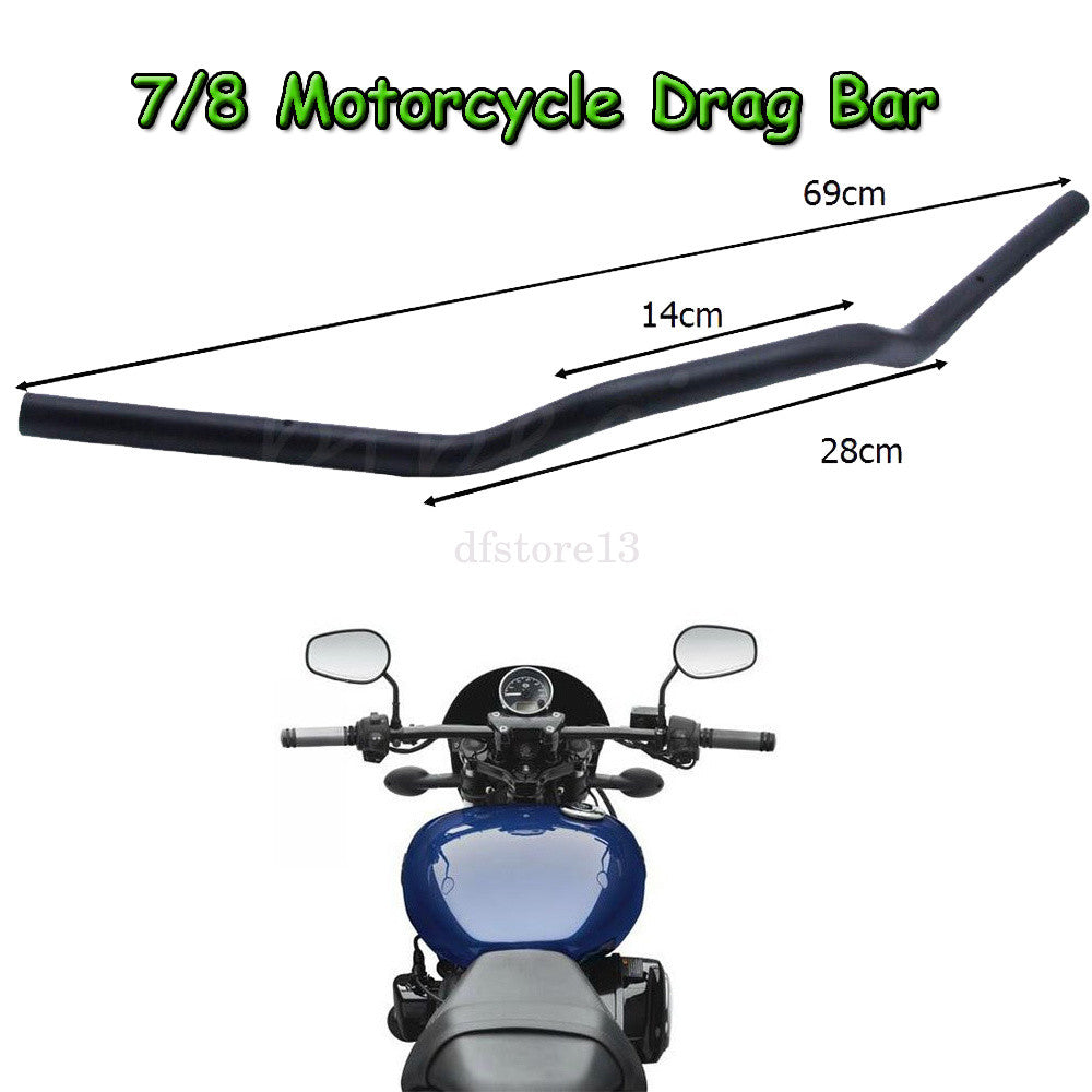 Motorcycle 7/8 Euro Tracker Drag Handlebars Bars for Honda for Suzuki for Yamaha for Harley Q