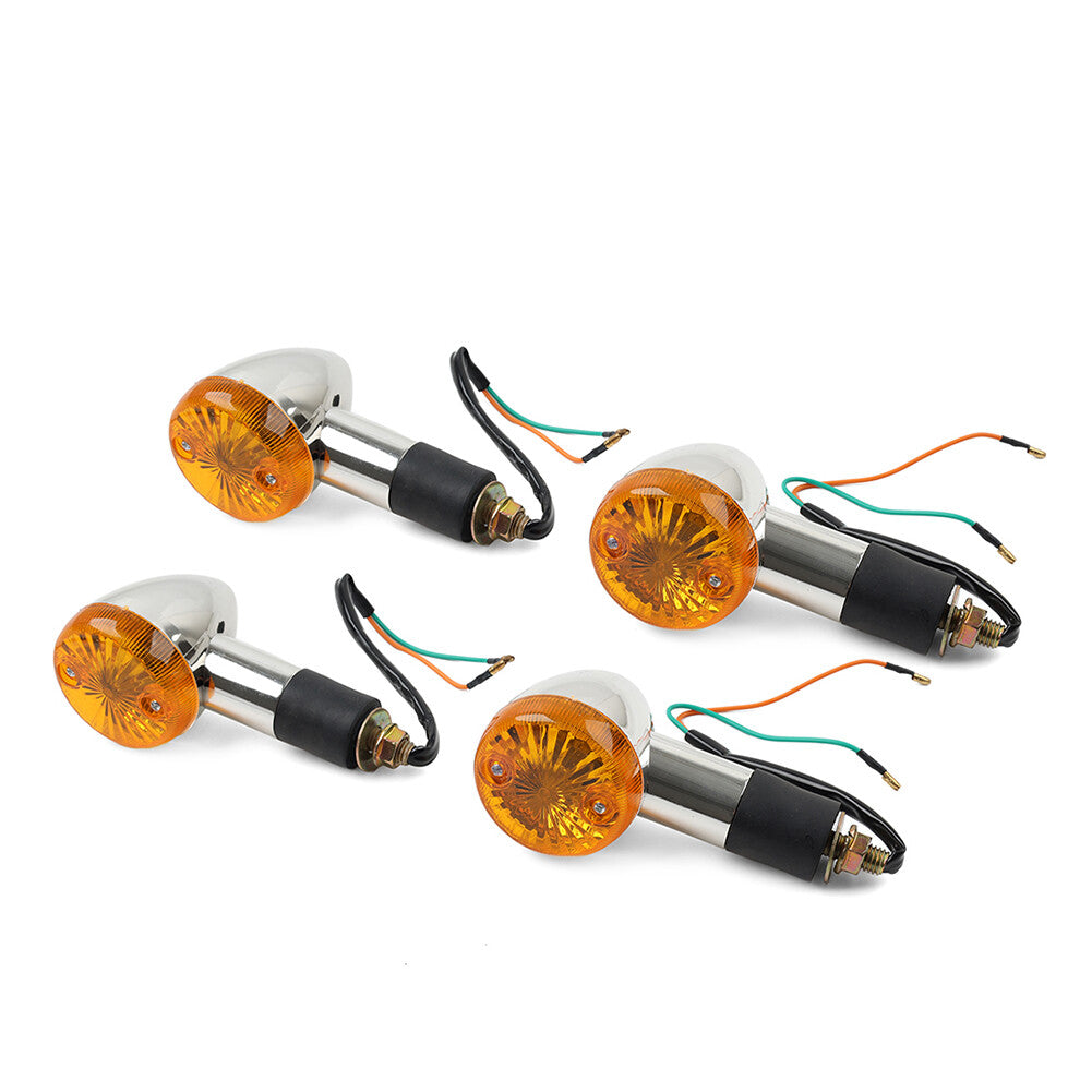 4x Amber Turn Signal Lights 10mm for Suzuki Boulevard C109R C50 C90 S 40 50 83 Q