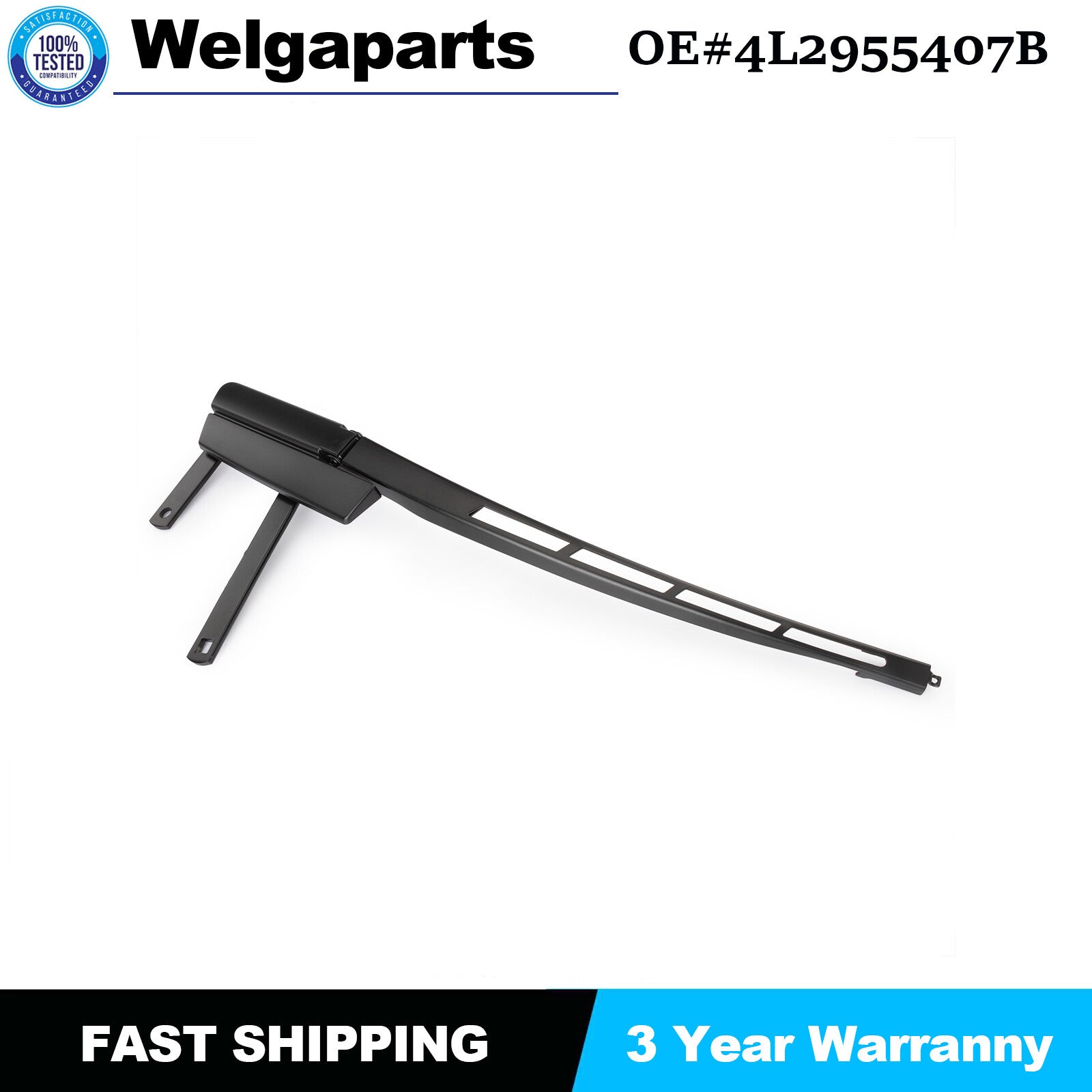 1PC for Audi Q7 2008 SUV 3.0 TDI Quattro 14-15 Right New Wiper Arm 4L2955407B