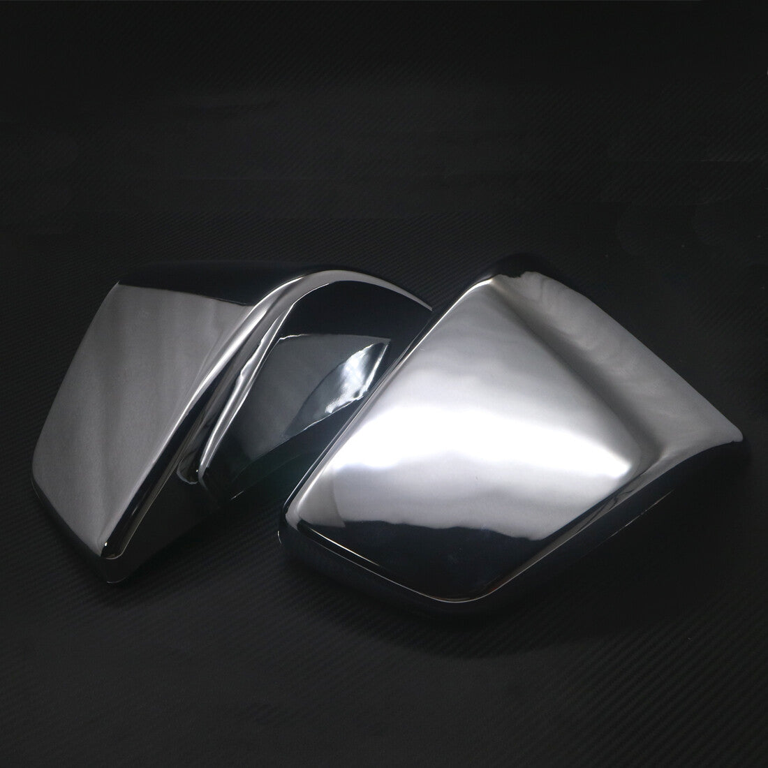 Pair Chrome Battery Side Fairing Cover for Honda Shadow ACE750 VT400 1997-2003 Q