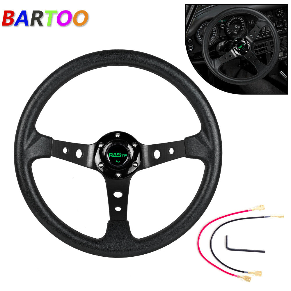 Black Aluminum for Golf Cart Steering Wheel for Yamaha EZGO Club Car 14 inch