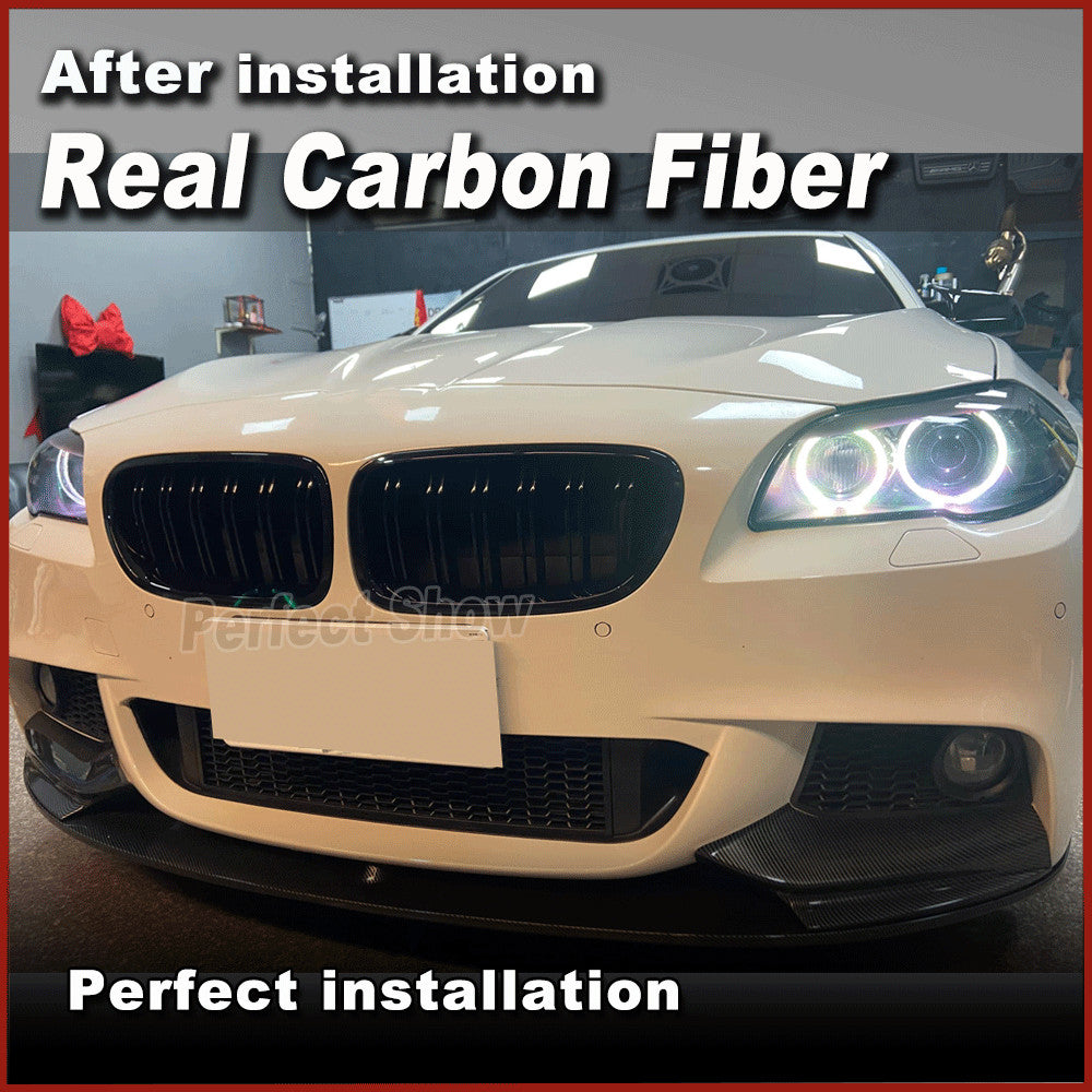 Fit for BMW 5 Series F10 528i 530i 535i M sport 2013-16 Carbon Front Lip Spoiler