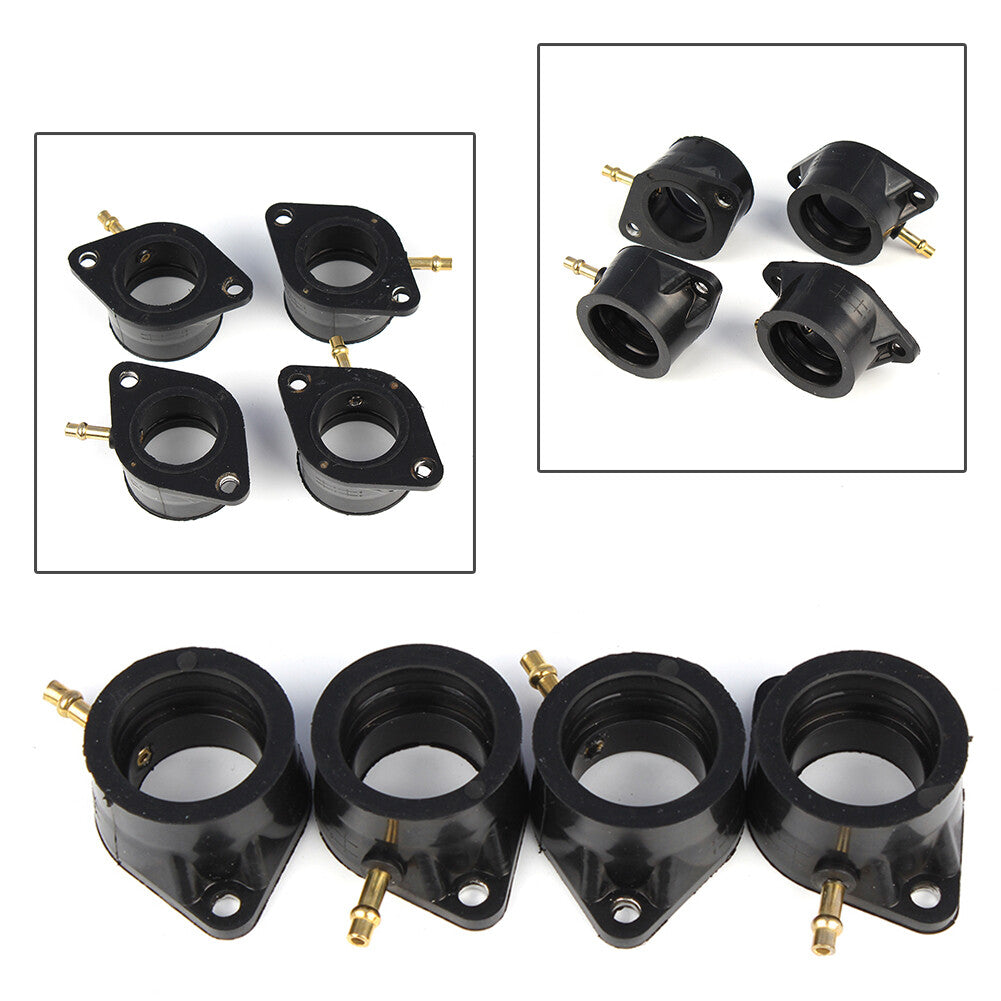 4 x Carburetor Intake Manifold Boot Joint Carb Holder Fit for Kawasaki KZ1000 KZ1100 Q