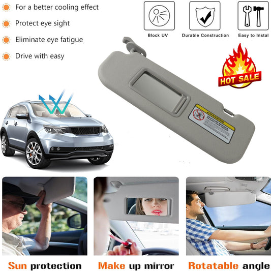 LH Driver Side Sun Visor W/ Mirror For 2011-2015 for Hyundai for ELANTRA 852103X000TX