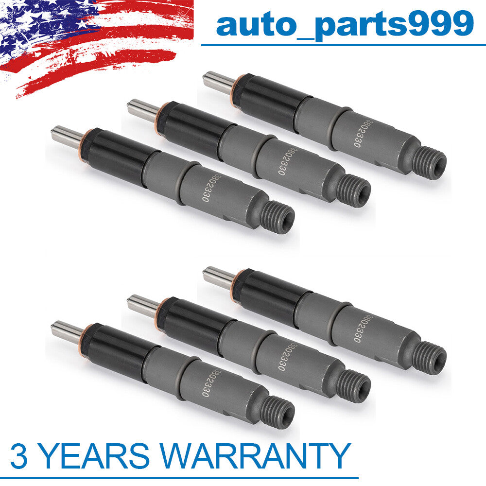 6-pack of M12 threaded fuel injectors for KDAL59P9 diesel engines n