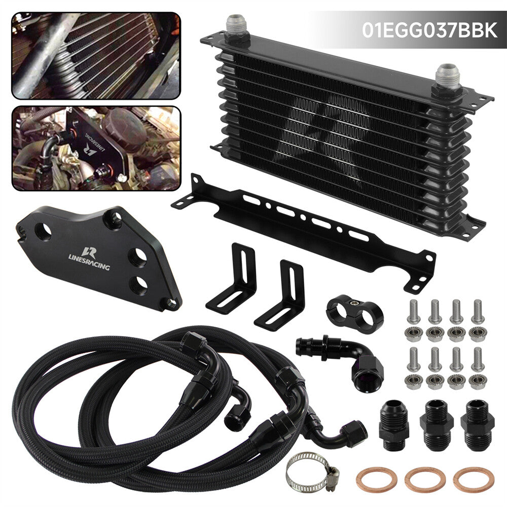 10 Row AN10 Oil Cooler Kit for BMW 3 series F30 F31 N20 328i + Mounting Bracket