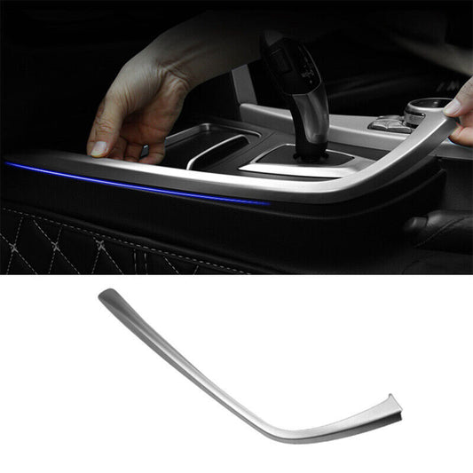 Fit for BMW 3 4 Series GT 2014-2018 Silver Central Console Gear Shift Frame Trim
