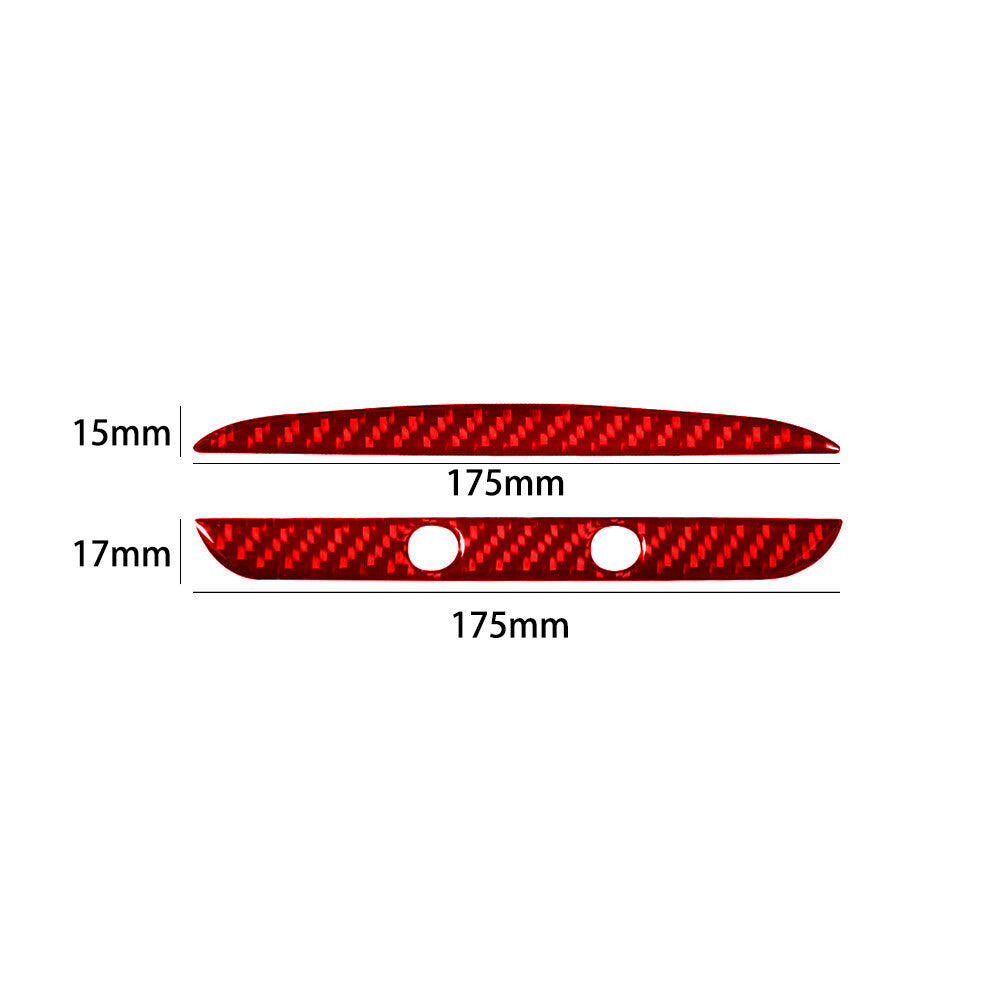 for Honda Accord 2013 - 2017 Carbon Fiber Center Console Gear Shift Plate Protective Cover 2X- v