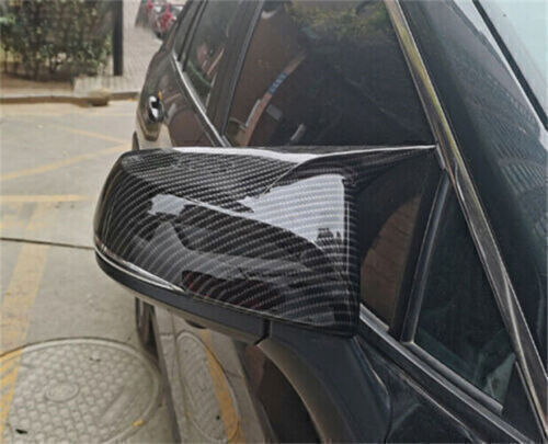 for Toyota Highlander 20-23 Carbon Fiber Cover Trims OX Horn Rear View Mirror 2X
