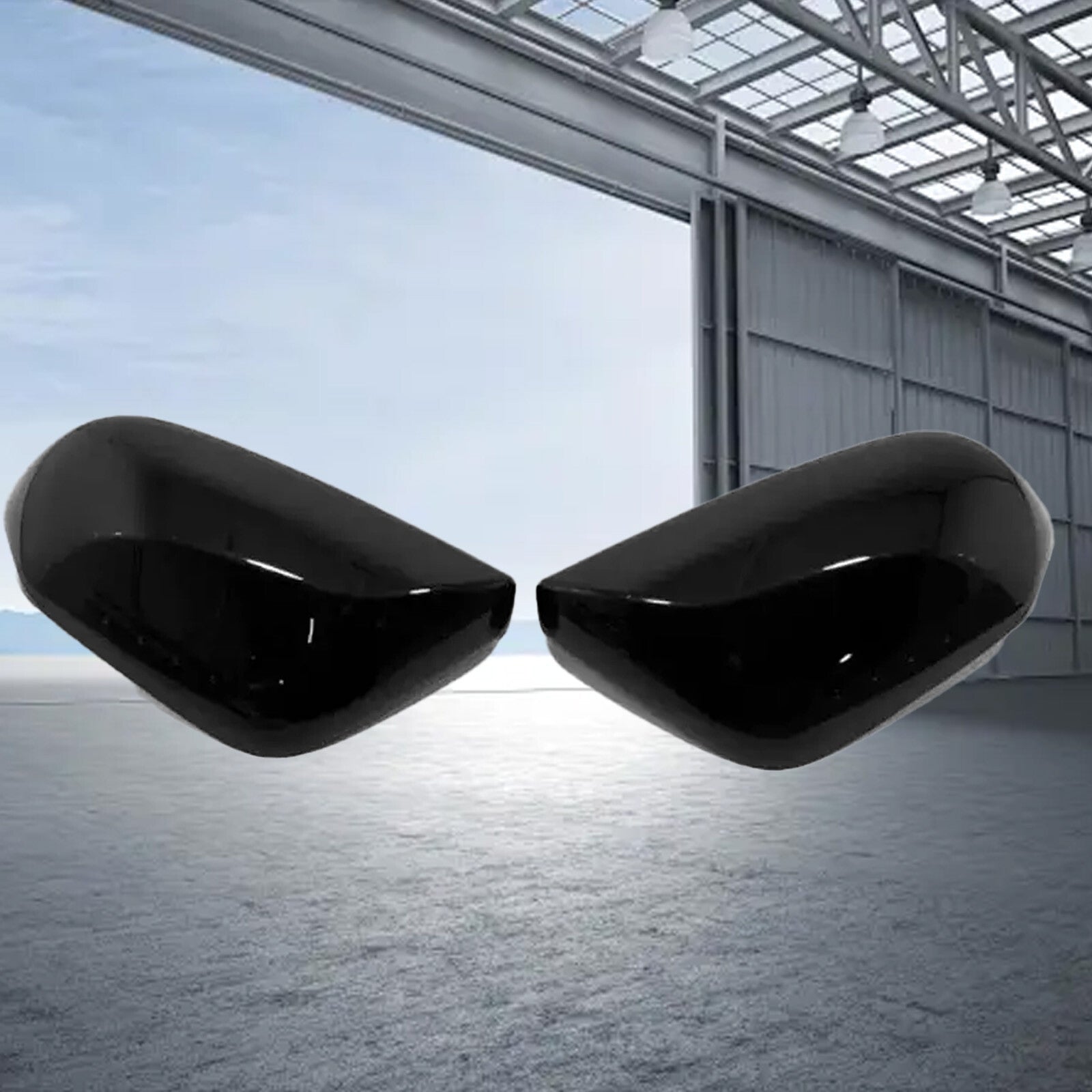 Bright Black Rearview Mirror Cover Trim 2pcs for Toyota for Camry 2018-2025Ek