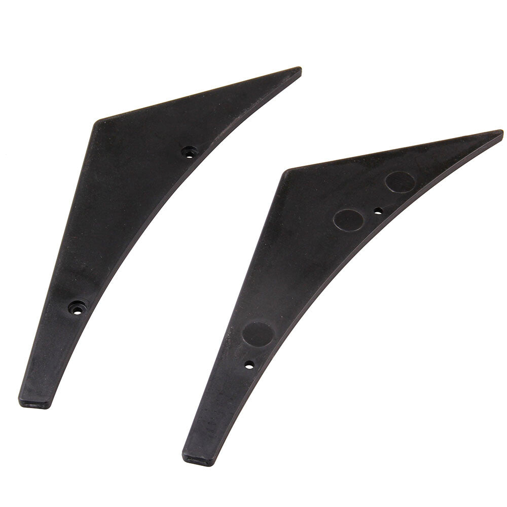 4pcs Black Pattern Car Bumper Fin Canard Splitter Diffuser Valence Spoiler Lip Q