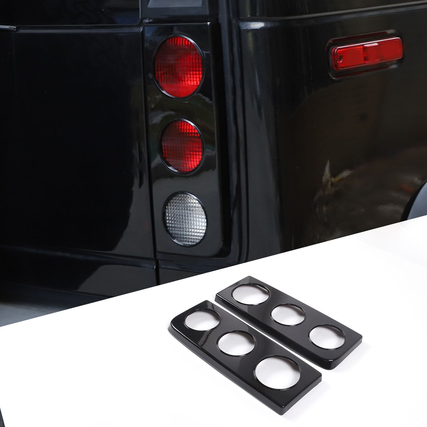 2-Pack Rear Door Window Glass Strip Covers for Land Rover Discovery 4 (October 2016)