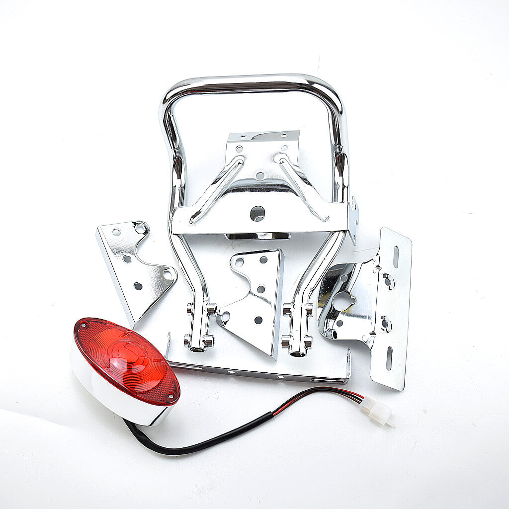 Rear lamp tail light frame Rack Luggage Chrome for Honda monkey bike Z50 Z50J