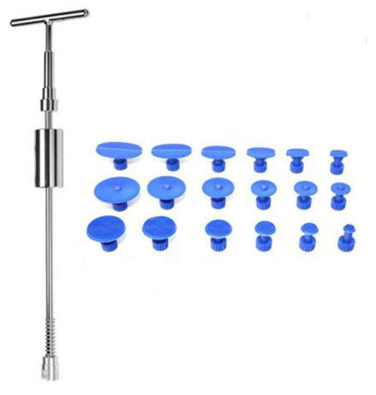 Paintless Dent Removal Slide Hammer T-bar with Glue Puller Tabs Hand Tool Kit v