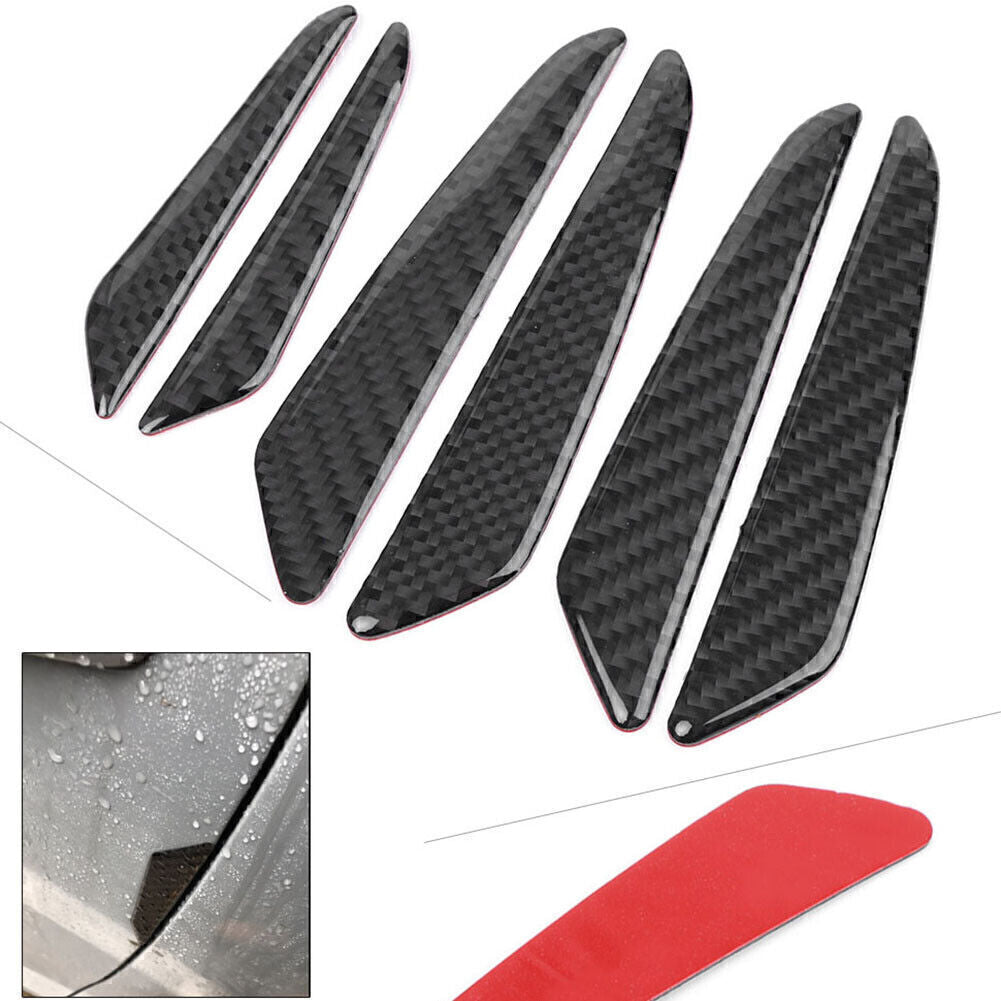 for Mercedes Benz 6x Car Door Protective Strip Anti-collision Carbon Fiber Style