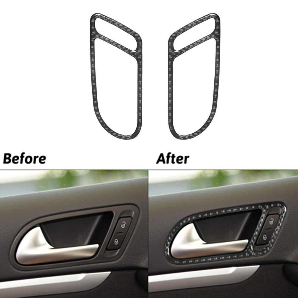 Red Carbon Fiber Console GPS Navigation Panel Trim Cover for Camry Type A v