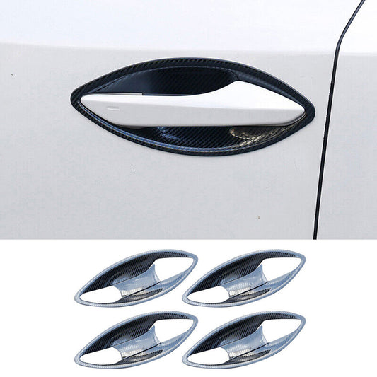 for Lexus NX200t 300h 2015-2021 Carbon Fiber Car Door Handle Bowl Cup Cover Trim