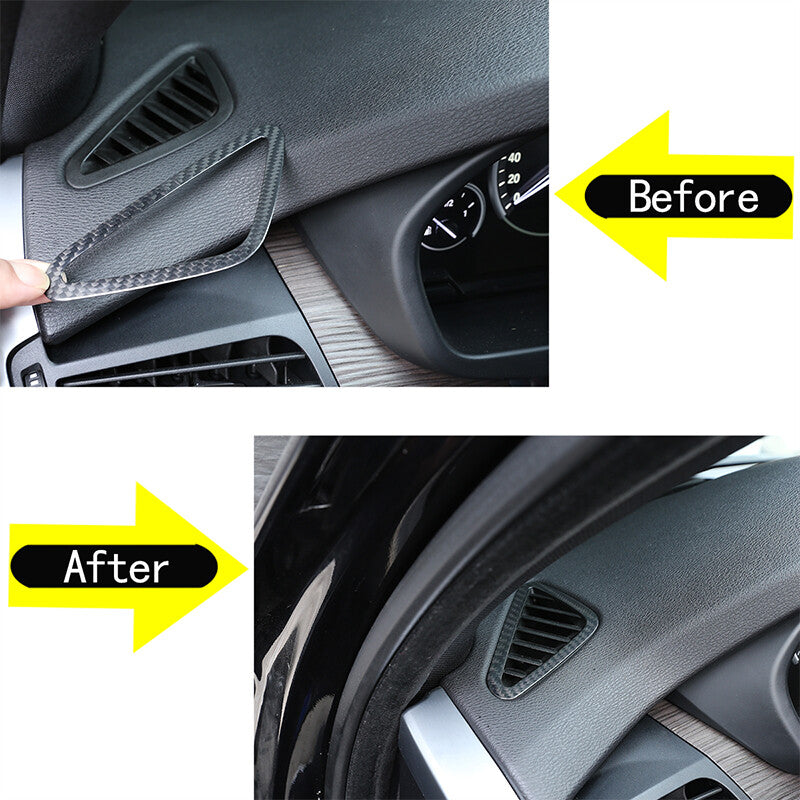 carbon fiber dashboard vent socket cover trim for X5 X6 2014-2018 n