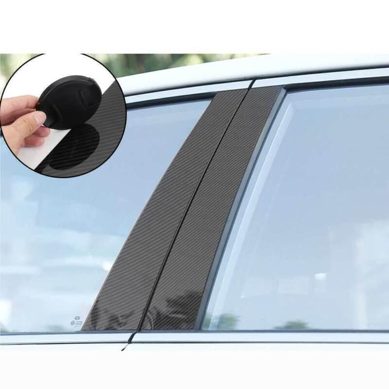Carbon Fiber Door Window Trim Pillar Posts Cover for Porsche for Panamera 2009-2016