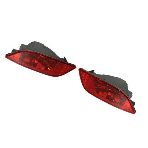 2 Rear Bumper Reflectors Right Left for 2017-2020 for Jeep Compass Red New