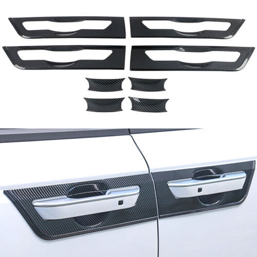 for Kia Carnival 2022-2023 Carbon Fiber ABS Door Handle Bowl Molding Cover Trims