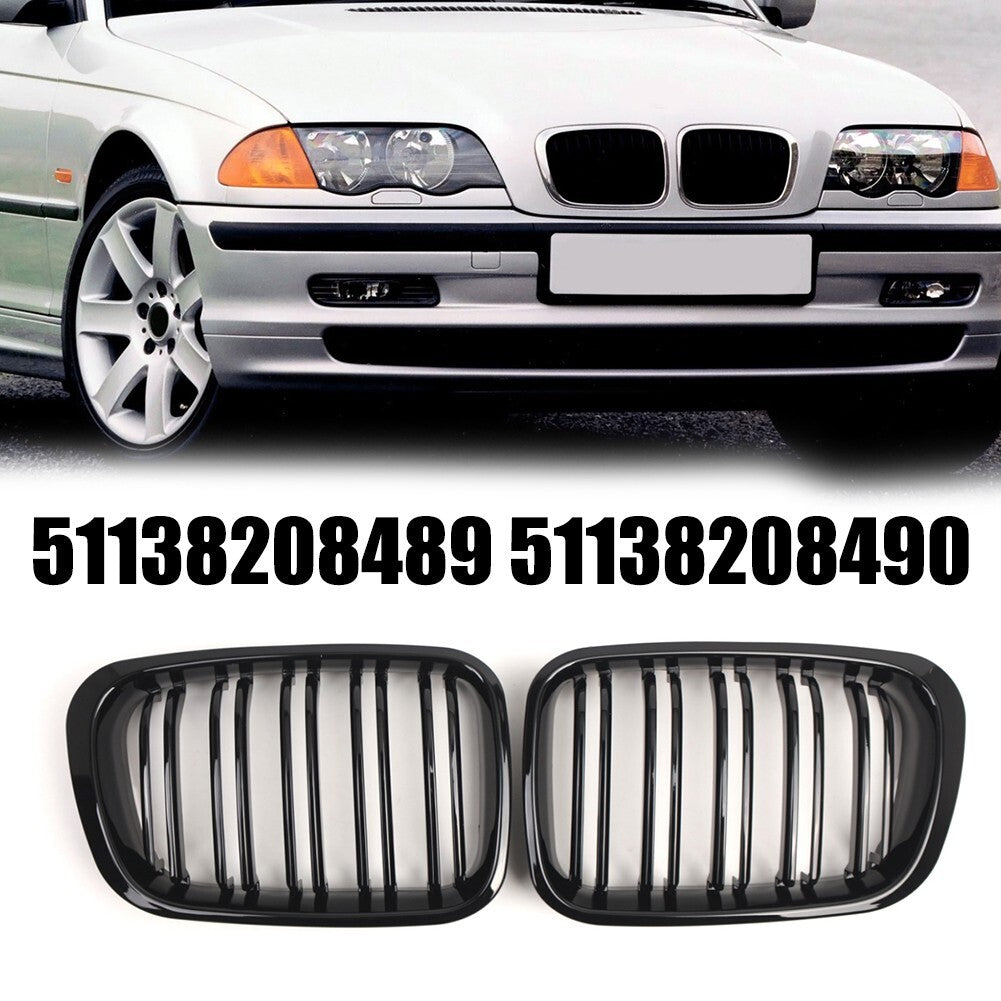 For E46 4-Door Car Front Bumper Air Intake Grille 51137064318 51137064317 v