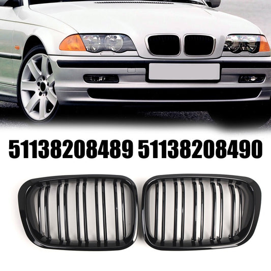 For E46 4-Door Car Front Bumper Air Intake Grille 51137064318 51137064317 v