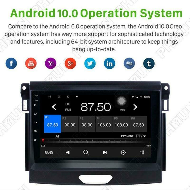 Stereo radio, 9-inch Android 10, GPS navigation, Wi-Fi, FM for 2016-2019 Ranger. n