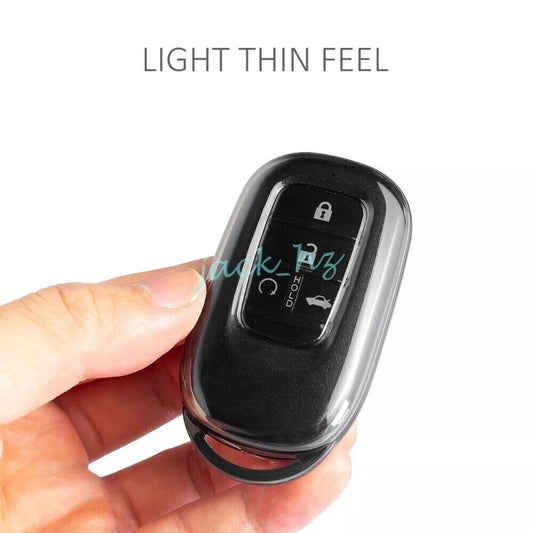 Black Transparent Car Key Fob Case Cover for Honda for Civic Accord CR-V/HR-V Pilot n