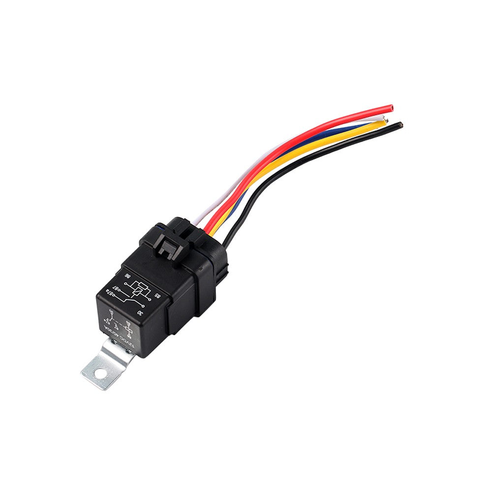 Automotive Relay Switch 5Pin SPDT Waterproof 30A/40A DC12V Wires Harness