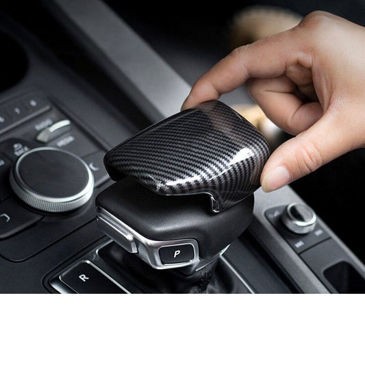 Carbon fiber style gear shift cutter protector suitable for Audi Q5 and Q7 (2017-21) Q