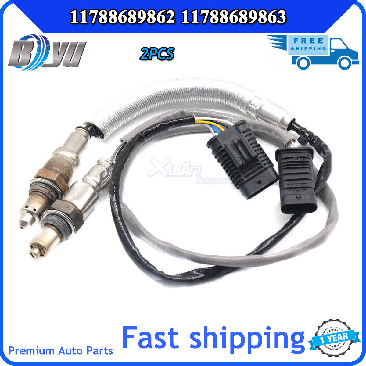 Front and rear Lambda O2 oxygen sensors for X5 19-21 2 pieces 11788689863 11788689862- v
