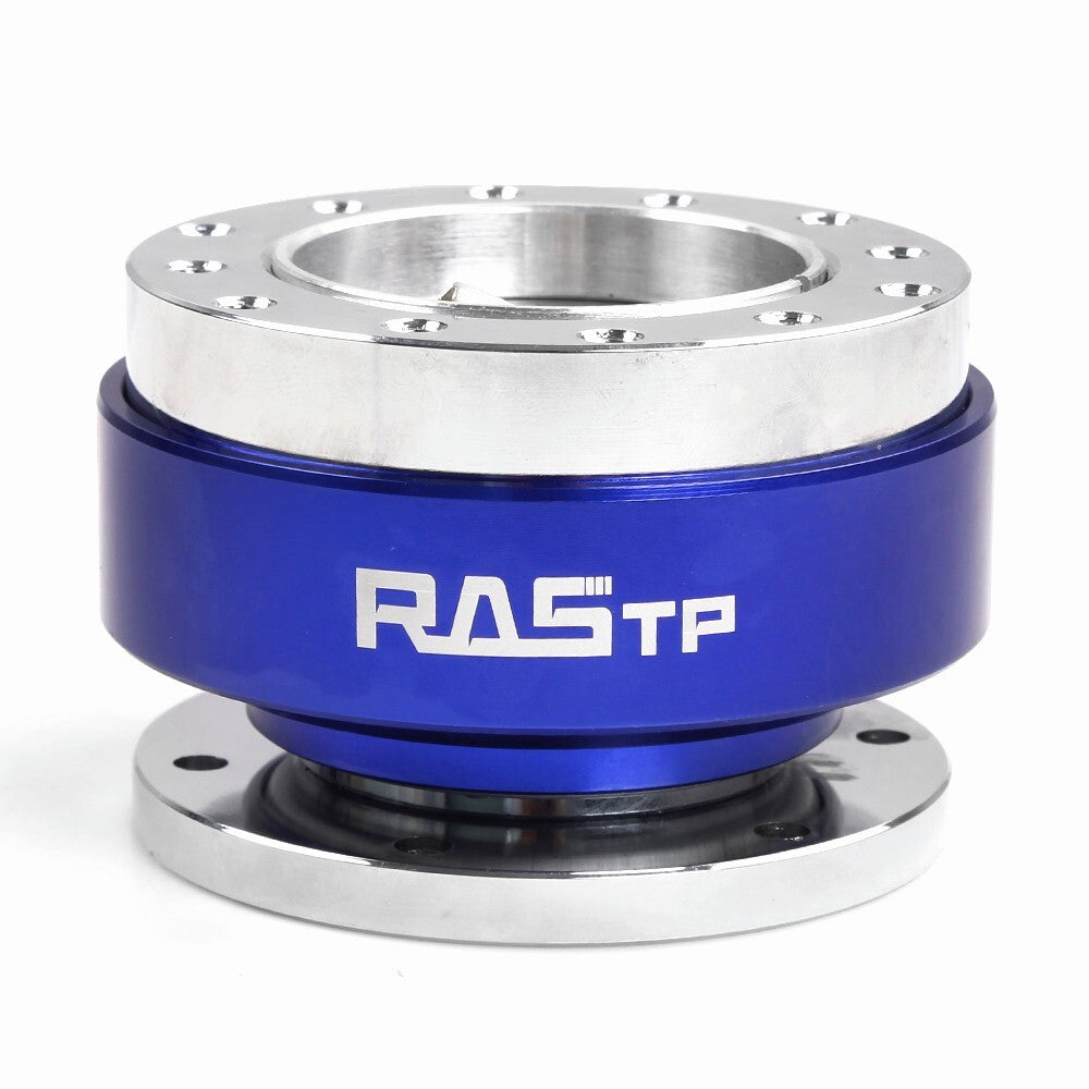 Blue Universal Car Steering Wheel Quick Release Hub Adapter Snap Off Boss Kit
