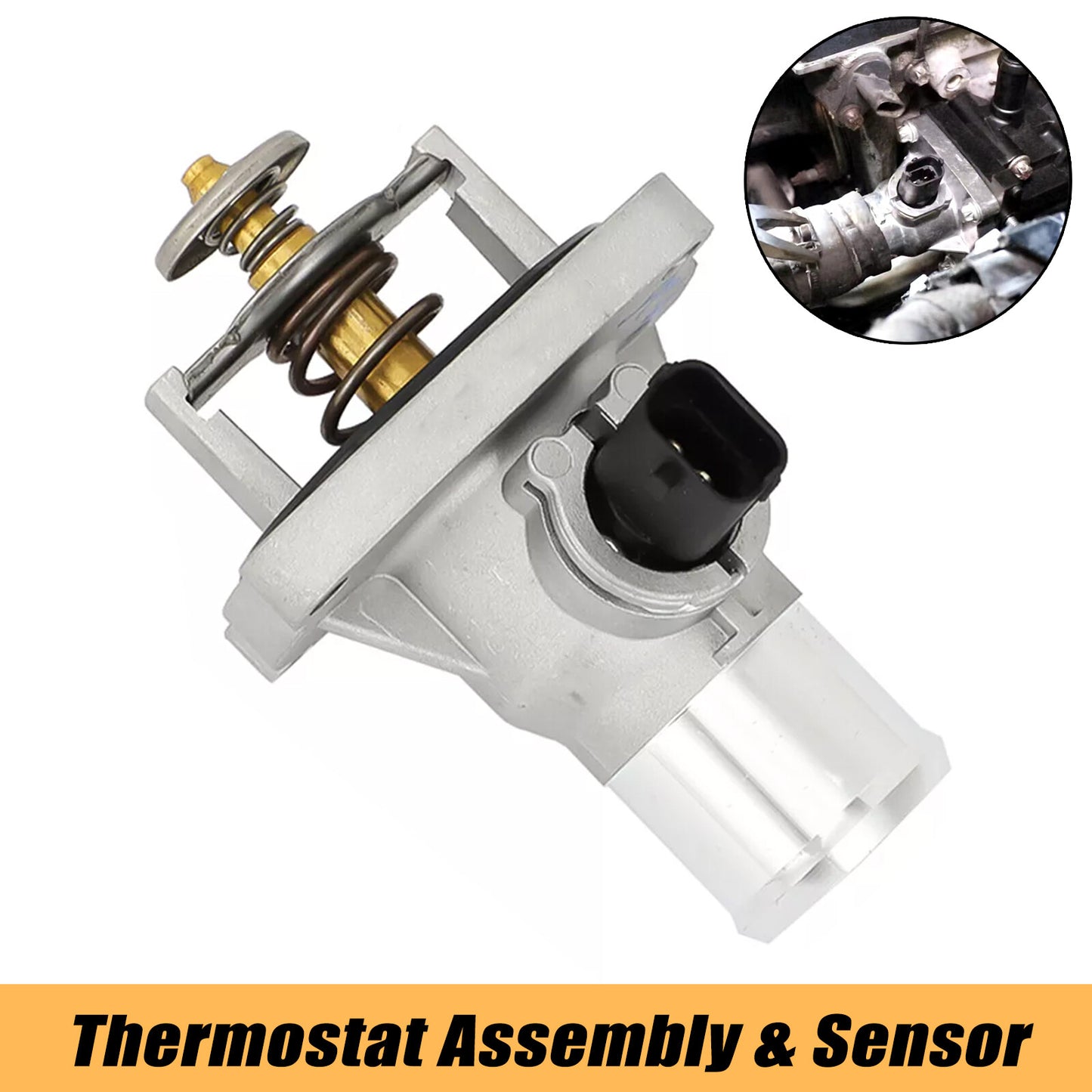 Thermostat Coolant Assembly for Chevrolet Aveo for Cruze Sonic Trax Orlando 1.6 1.8 Q