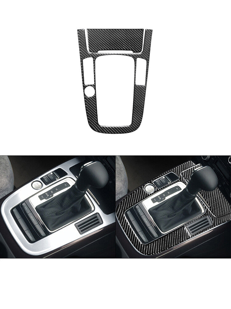 for Audi A4 B9 2017-2019 Red Carbon Fiber for Co -pilot Console Decorative Cover Trim v