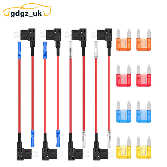 16Car for Mini Add a Circuit Fuse TapBlade Fuse Kit Automotive Fuse Holder Adapter