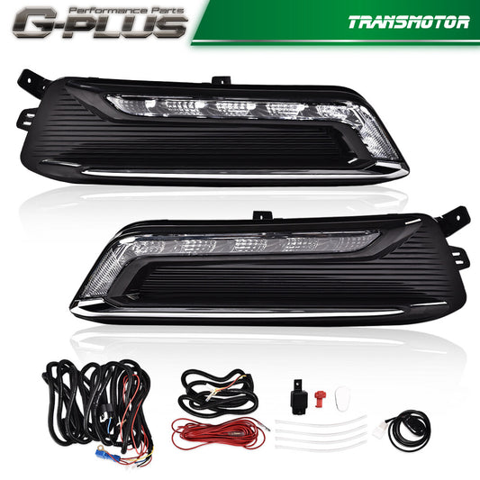2014 - 2020 Impala Black Ming Ling LH+RH LED DRL Long Liang + Jade Liang + Bend + Bend - v