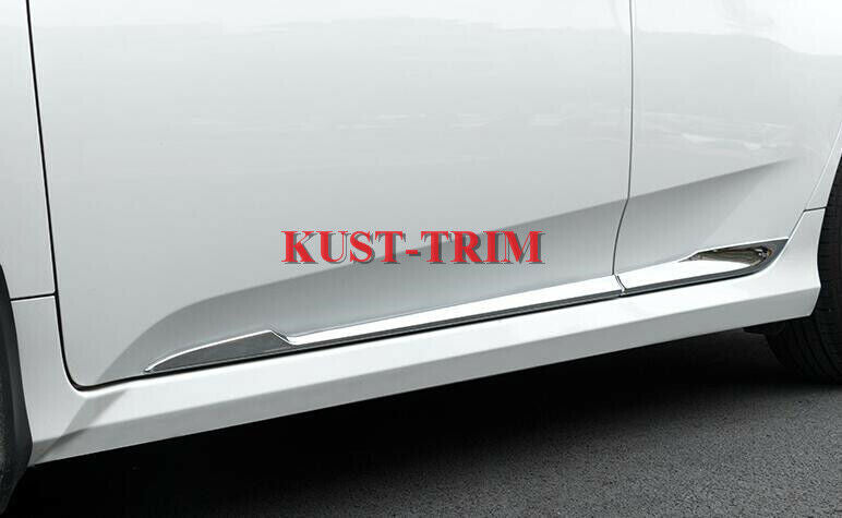 for Honda for Civic 2016-2021 ABS Chrome Side Door Body Skirt Sill Guard Cover Trim