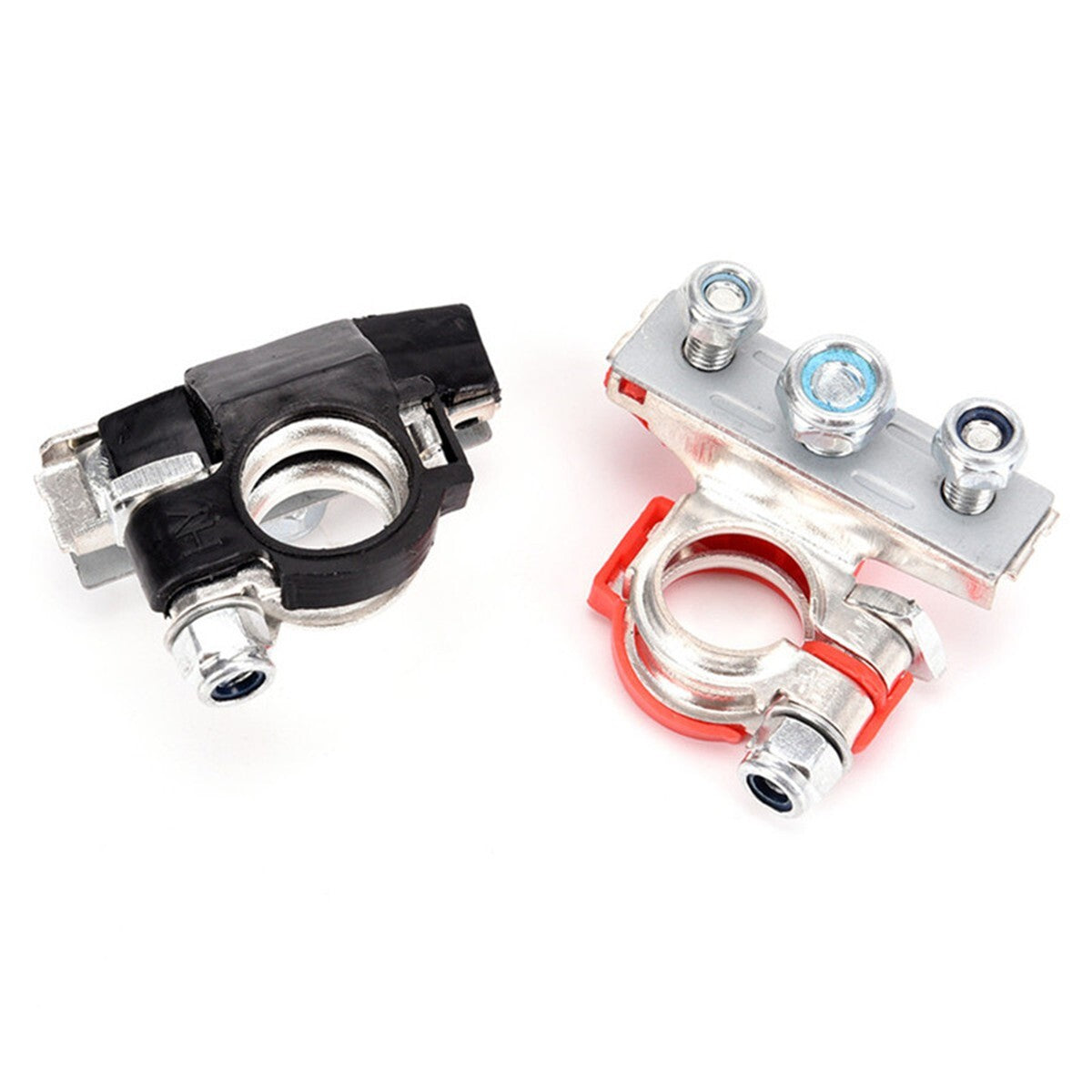 2Pcs 3 Way Car Battery Terminal Connector Clamp Clips Quick Release Accessories